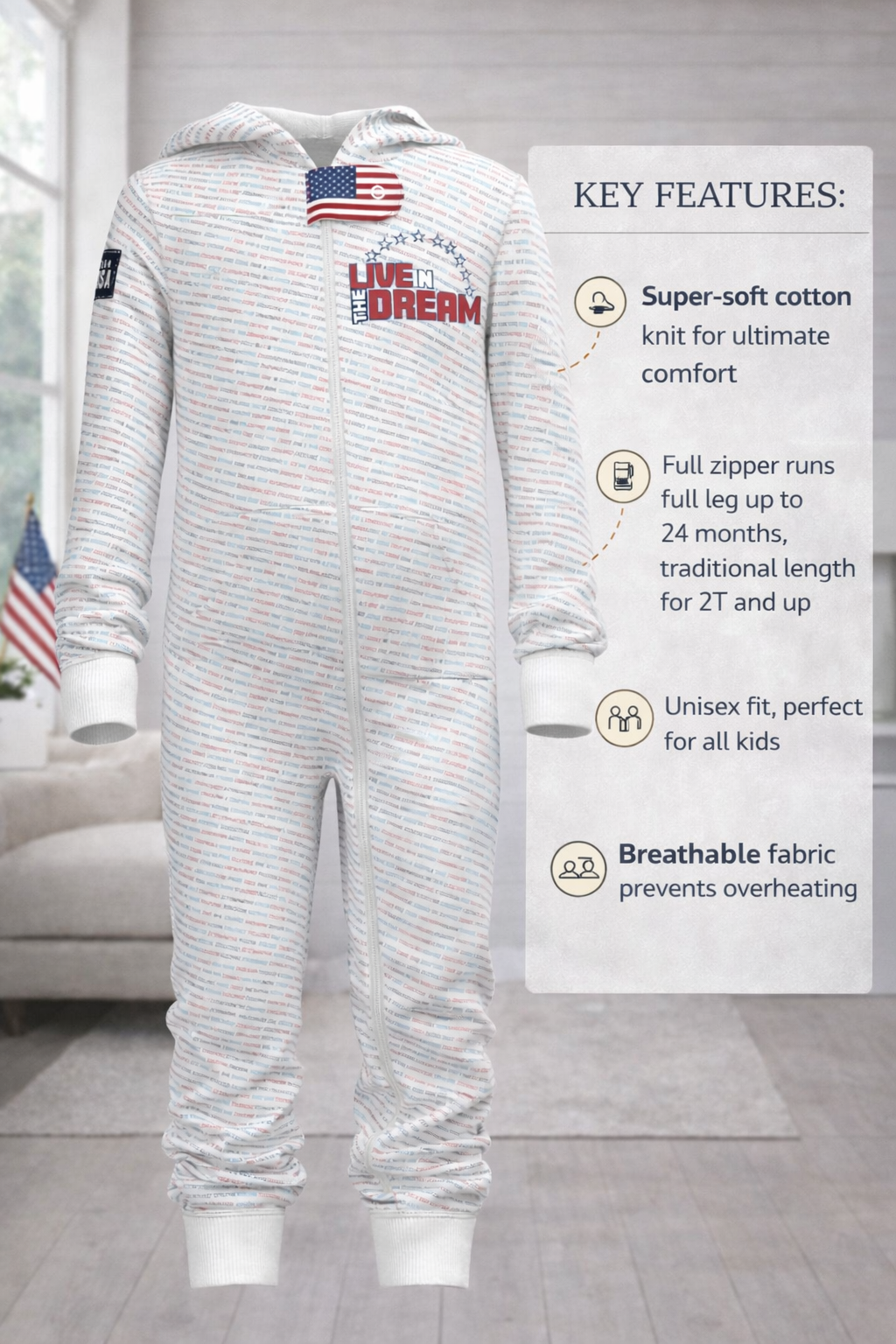 Inspirational Team USA Onesies (Kids)