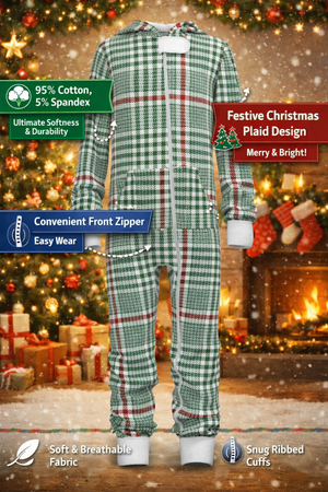 Christmas Soft Plaid Onesie (Kids)