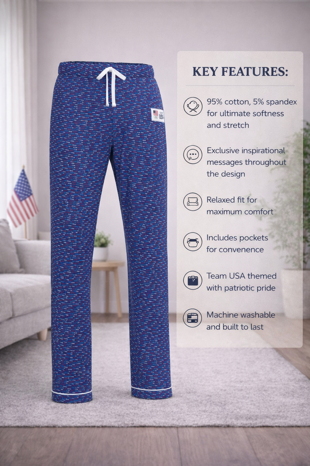Inspirational Team USA Relaxed Fit Pants (Men's)