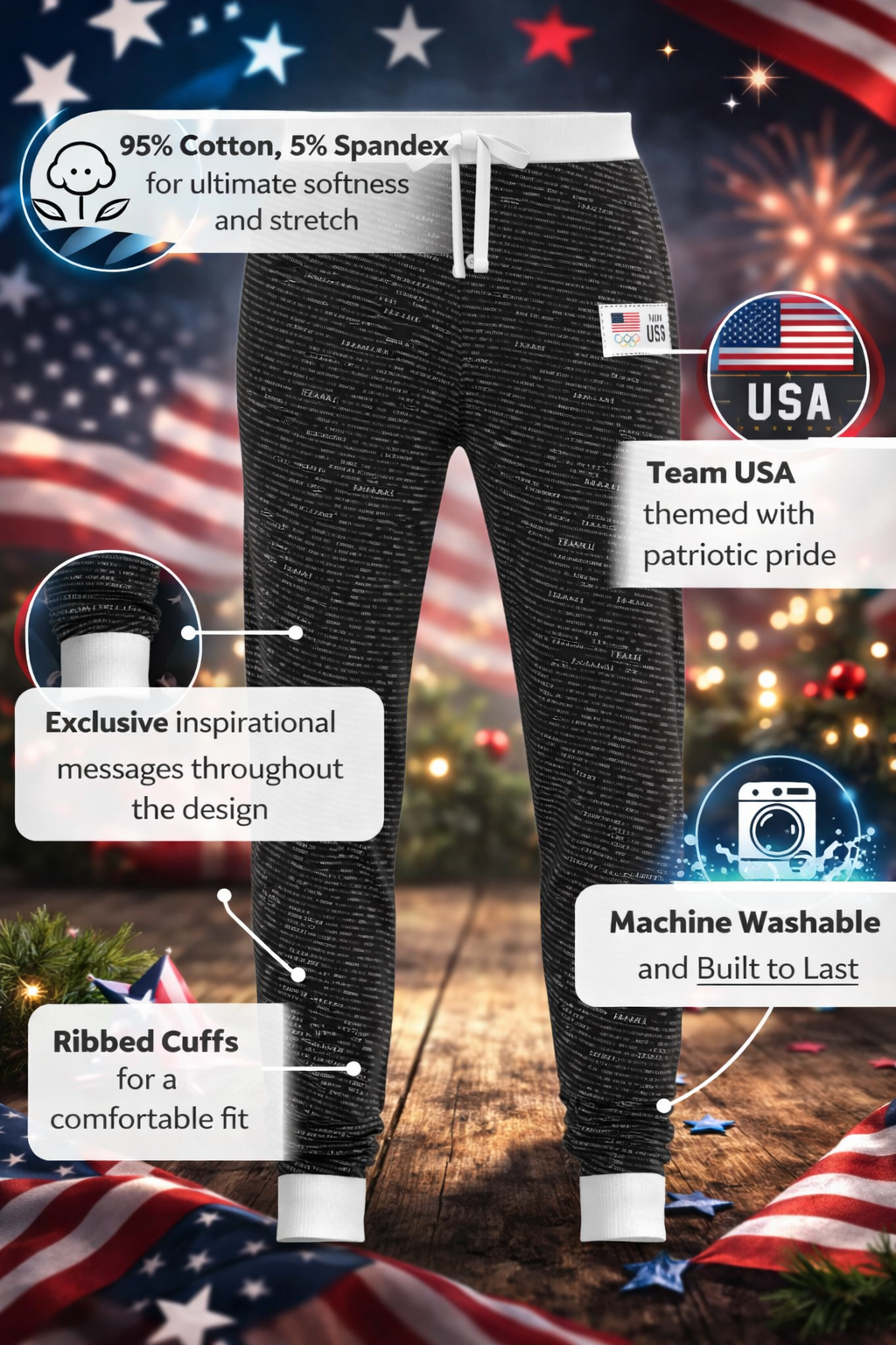 Inspirational Team USA Joggers (Men's)