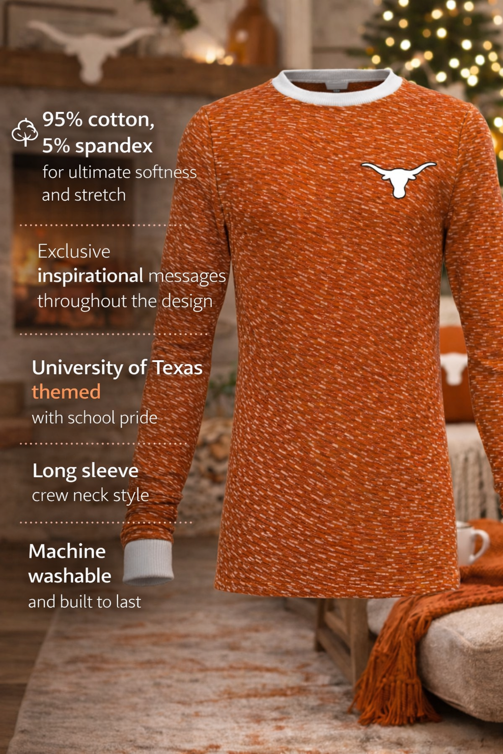 University of Texas Inspirational Long Sleeve Tops (Men's)