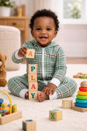 Christmas Soft Plaid Onesie (Baby)