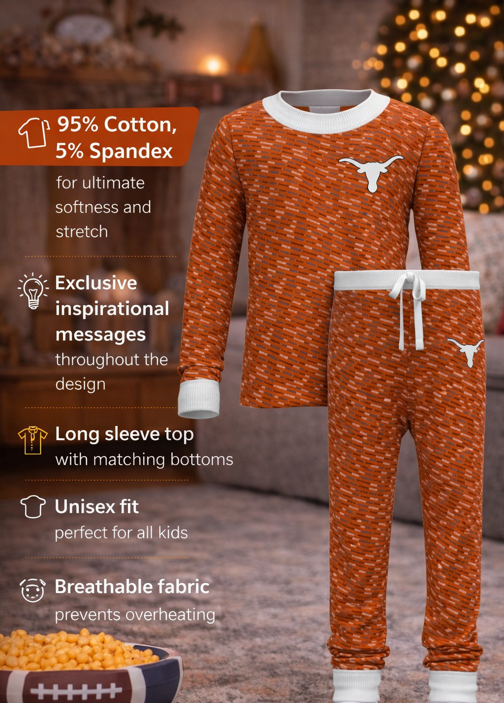 University of Texas Inspirational Long Sleeve Set (Kids)
