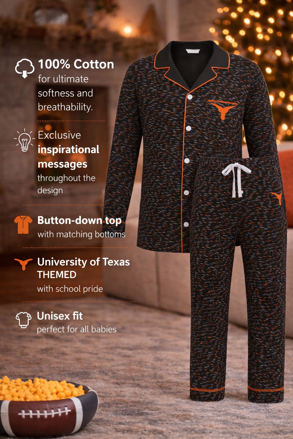 University of Texas Inspirational Button Down Set (Baby)