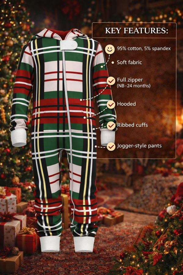 Christmas Bold Plaid Onesie (Baby)